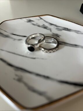 Set of 2 Rings some tarnishing
